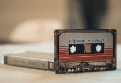 Cassette tape of multiple songs