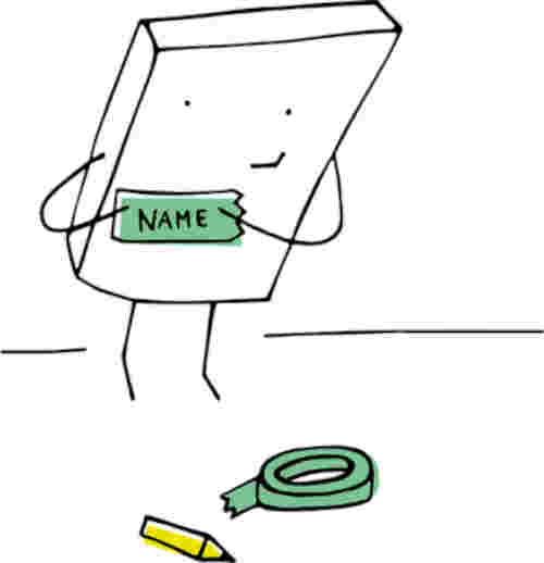 name tag